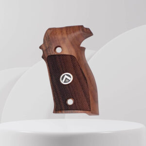Sig Sauer P226 LDC II and LDC 2 Walnut Wood Grips Silver Metal Logo