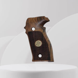 Sig Sauer P226 LDC II and LDC 2 Walnut Wood Grips Gold Sig Metal Logo
