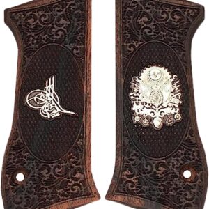 Jericho IWI 941F 941 F 941FS 941 FS 9mm .40 Gold Metal Grips