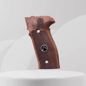 Sig Sauer P226 LDC II and LDC 2 Walnut Wood Grips Silver Metal Logo