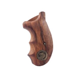 S&W J Frame Wood Grips Gold Metal