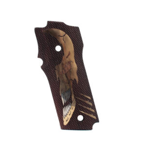 S&W Mod 59 Wood Grips Gold Metal