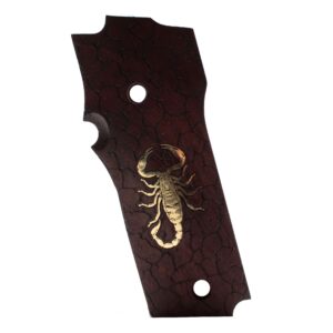 S&W Mod 59 Wood Grips Gold Metal