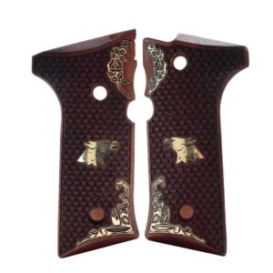 Beretta 92X Full Model Gold Metal Grips