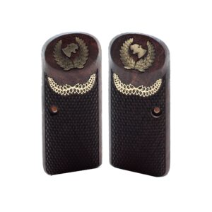 Browning FN 1922 Short Gold Logo Walnut Wood Gun Grips