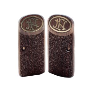 Browning FN 1922 Short Gold Logo Walnut Wood Gun Grips