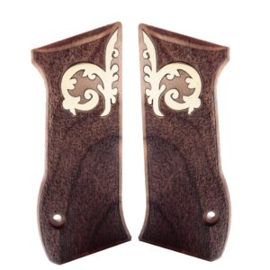 Jericho IWI 941F 941 F 941FS 941 FS 9mm .40 Gold Logo Walnut Wood Grips