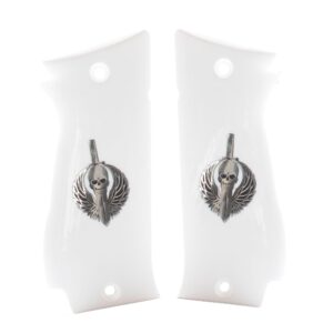 Jericho IWI 941F 941 F 941FS 941 FS 9mm .40 Silver Logo Akrilik Grips