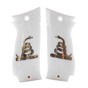 Jericho IWI 941F 941 F 941FS 941 FS 9mm .40 Silver Logo Akrilik Grips