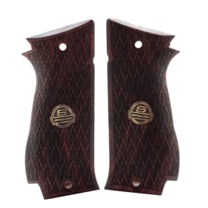 Sar Arms K245 end K245 Compackt Gold Logo Walnut Wood Grips