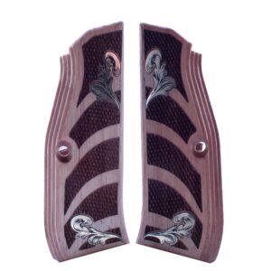 CZ Shadow 2 Grips, Gold Logo Premium Gun Grips