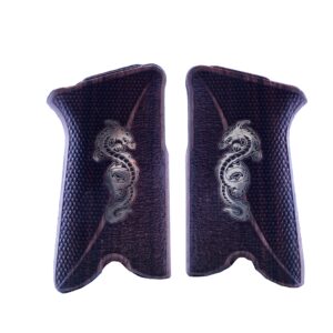 Ruger P85 Gun Wooden Gun  Gold Metal Grips