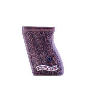 Walther PPK Grips Walnut Wood Gold Metal Grips