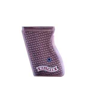 Walther PPK Grips Walnut Wood Gold Metal Grips