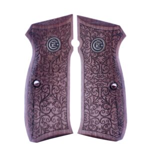 Cz 75 75B 85 85B  Gold Metal Wood Grips