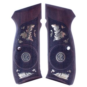 Cz 75 75B 85 85B  Gold Metal Wood Grips