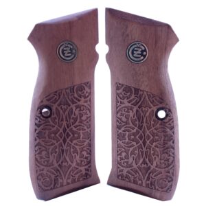 Cz 75 75B 85 85B  Gold Metal Wood Grips