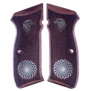 Cz 75 75B 85 85B  Gold Metal Wood Grips