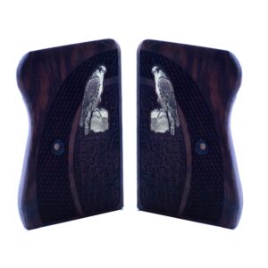Cz 45 Grips, Gold Metal Logo Walnut Wood Gun Grips