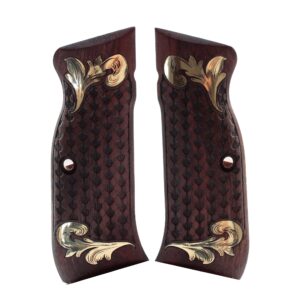 SAR Arms EAA Witness Wooden  Fits for P8L, 2000 Light Gold Metal Grips