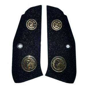 CZ TS 2 Grips, Premium Gun Grips Gold Logo