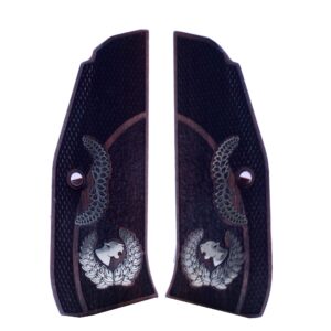 CZ TS 2 Grips, Premium Gun Grips Gold Logo