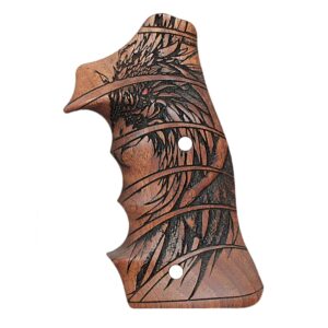 S&W 357 Sguarebutt Target Wood Grips