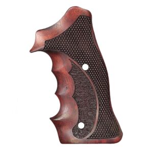 S&W 357 Sguarebutt Target Wood Grips