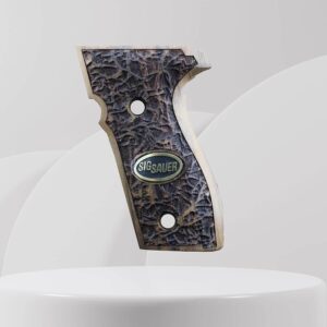 Sig Sauer P226 LDC II and LDC 2 Walnut Wood Grips Gold Metal Logo