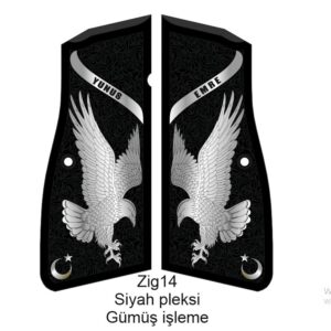 Browning HP MK3 için Pleksi Kabze (Browning 14"lü) (isim özellestirilebilir)